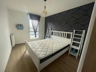 Un ou plusieurs lits dans un hébergement de l'établissement Appartement T3 Curistes