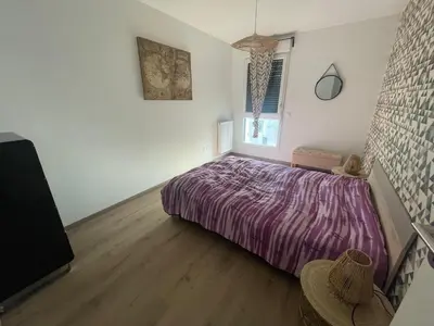 Un ou plusieurs lits dans un hébergement de l'établissement Appartement T3 Curistes