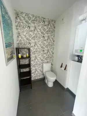 Salle de bains dans l'établissement Appartement T3 Curistes
