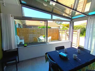 Balcon ou terrasse dans l'établissement Gite charles