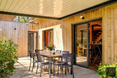 Plan de l'établissement Gastes, Charmant chalet en bois avec Jacuzzi 6 pers