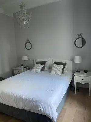 Un ou plusieurs lits dans un hébergement de l'établissement Appartement 4 étoiles dans propriété classée