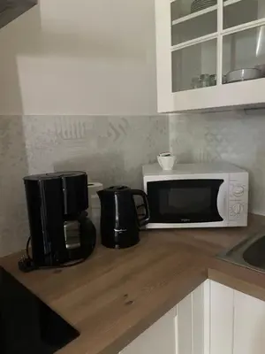 Cuisine ou kitchenette dans l'établissement Appartement 4 étoiles dans propriété classée
