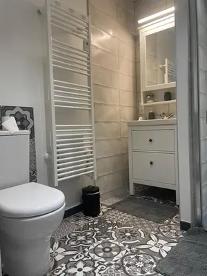 Salle de bains dans l'établissement Appartement 4 étoiles dans propriété classée