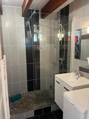 Salle de bains dans l'établissement La Coccinelle