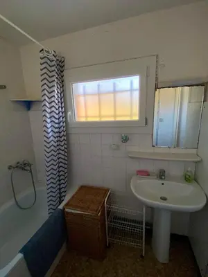 Salle de bains dans l'établissement Bourdaines - Villa entre océan et forêt