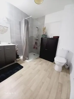 Salle de bains dans l'établissement Appartement T2 Capbreton - Jardinet - Terrasse - Parking couvert