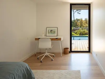 Coin salon dans l'établissement Villa de Luxe Contemporaine à Hossegor - FR-1-791-39