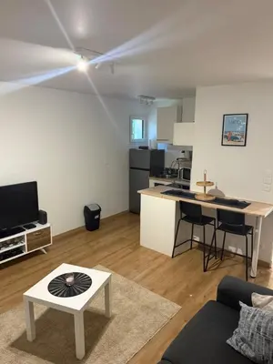 Cuisine ou kitchenette dans l'établissement Appartement T2