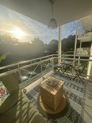 Balcon ou terrasse dans l'établissement Ocean and forest golf studio