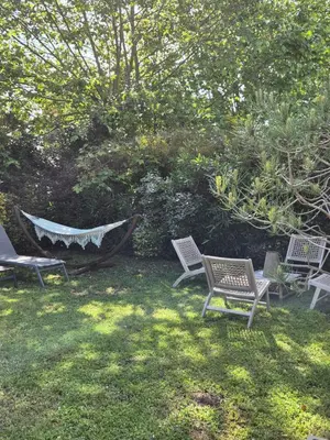Jardin de l'établissement Villa de la plage 3 chambres, à 2 pas de l'océan