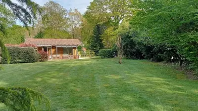 Jardin de l'établissement Maison chalet Soustons