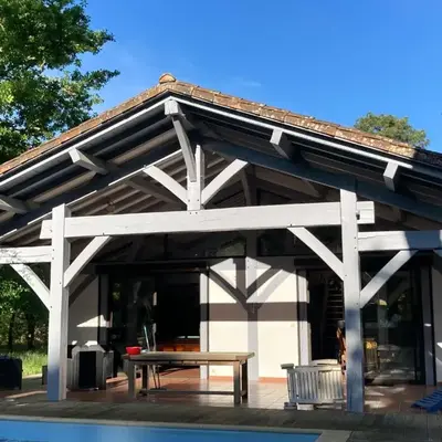 maison dans les landes avec piscine