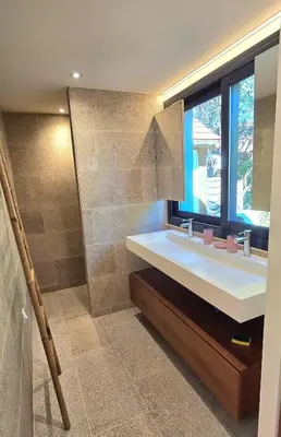 Salle de bains dans l'établissement Villa paloma