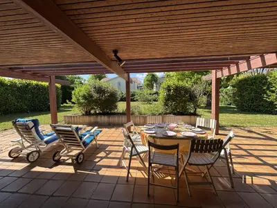Jardin de l'établissement Maison Landaise d'Architecte - 8 Pers - Biscarrosse Bourg - FR-1-319-609