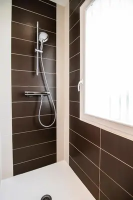 Salle de bains dans l'établissement Evasion nature au val de l'Eyre