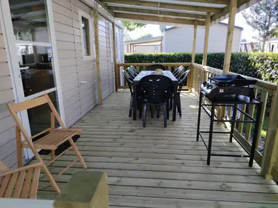 Plan de l'établissement Mobilhome La Réserve - 3 ch - 6 pers - Terrasse