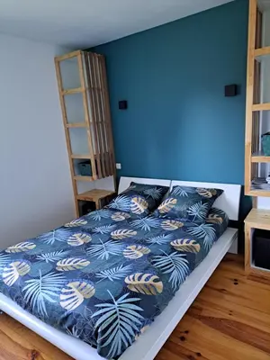 Un ou plusieurs lits dans un hébergement de l'établissement La Maison du Bonheur