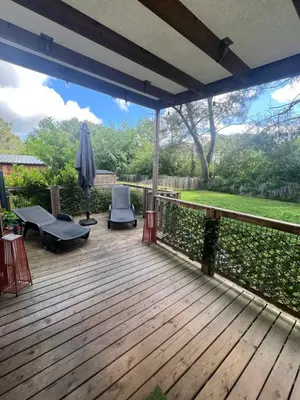 Balcon ou terrasse dans l'établissement Mobil home G11 tout confort