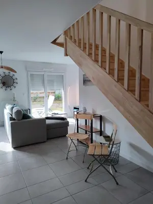 Coin salon dans l'établissement Lou Cantoun Villa neuve 6 à 8 personnes