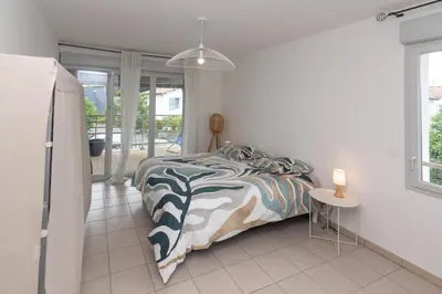 Un ou plusieurs lits dans un hébergement de l'établissement Appartement BRISE MARINE