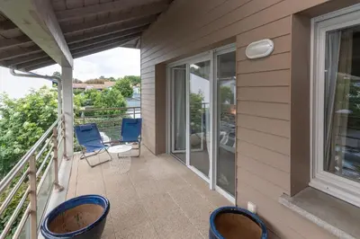 Balcon ou terrasse dans l'établissement Appartement BRISE MARINE