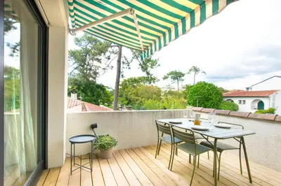Balcon ou terrasse dans l'établissement Atlantic Selection - Le Pasteur, au lac d'Hossegor