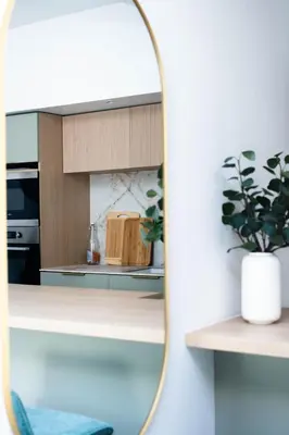 Cuisine ou kitchenette dans l'établissement Le Marco Polo