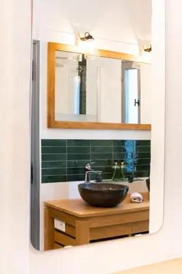 Salle de bains dans l'établissement Villa des Landes - Seignosse - jacuzzi