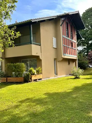 Jardin de l'établissement magnifique T2 vue sur parc