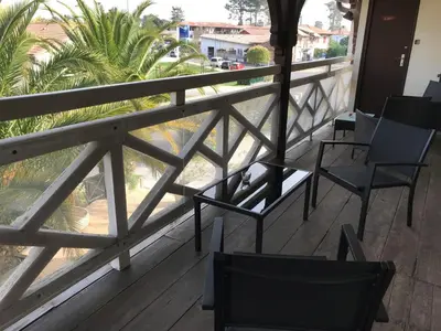 Balcon ou terrasse dans l'établissement Hôtel La Cote d'Argent