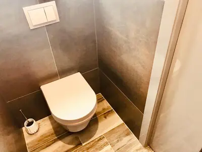 Salle de bains dans l'établissement Villa Miroir d'O - Piscine chauffée