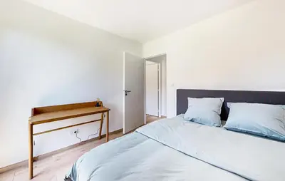 Un ou plusieurs lits dans un hébergement de l'établissement Gorgeous Home In Vielle Saint Girons