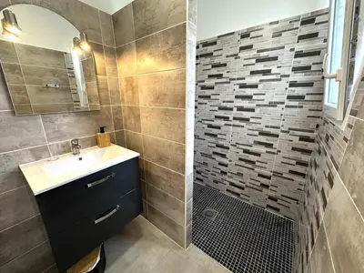 Salle de bains dans l'établissement Detente a deux