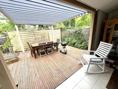 Balcon ou terrasse dans l'établissement Surf, Skate, Golf house Seignosse