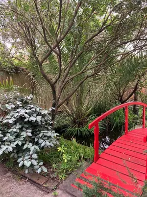 Jardin de l'établissement Logement à 200m de la plage