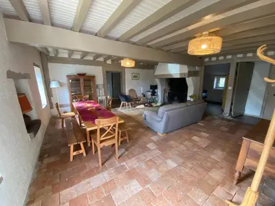 Coin salon dans l'établissement Les Nids de Galleben La Villa Landaise