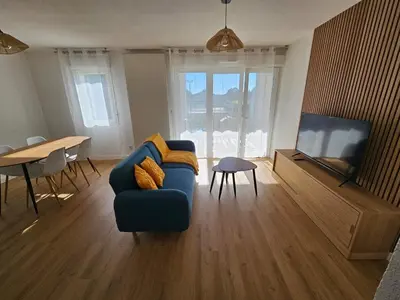 Coin salon dans l'établissement Appartement 2 chambres