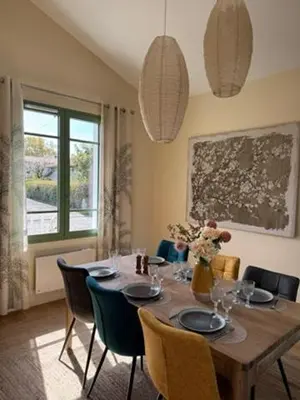 Coin salon dans l'établissement Villa rénovée sur Bassin d'Arcachon