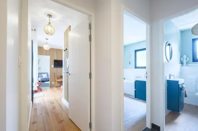 Un ou plusieurs lits dans un hébergement de l'établissement Villa l'Escapade Landaise
