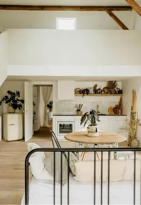 Cuisine ou kitchenette dans l'établissement LaChillmaisonnette