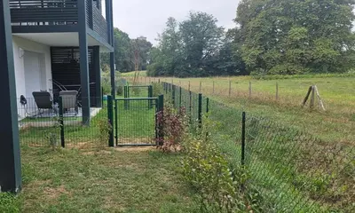 Jardin de l'établissement Appartement T2 neuf meublé Dax domaine de Baluhart