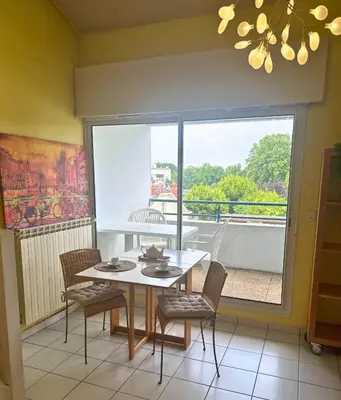 Balcon ou terrasse dans l'établissement L'Aurore - Terrasse - Duplex - Parking