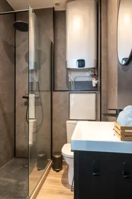 Salle de bains dans l'établissement Charmant studio lumineux au coeur du centre ville