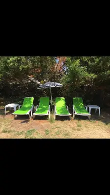 Jardin de l'établissement MAISON AVEC MAGNIFIQUE JARDIN LANDES Lit et mixe