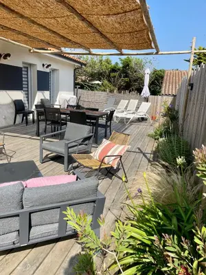 Balcon ou terrasse dans l'établissement Villa Océane