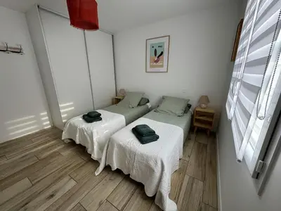 Un ou plusieurs lits dans un hébergement de l'établissement Villa Océane