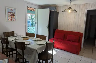 Coin salon dans l'établissement Apartment for 6 - Residence Pierre & Vacances