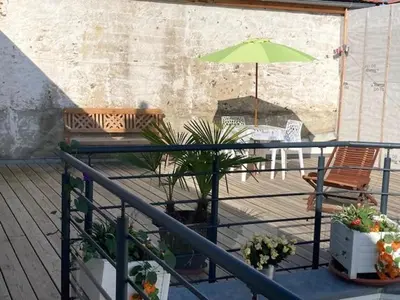 Balcon ou terrasse dans l'établissement Logement hyper centre près du Port et prés salés