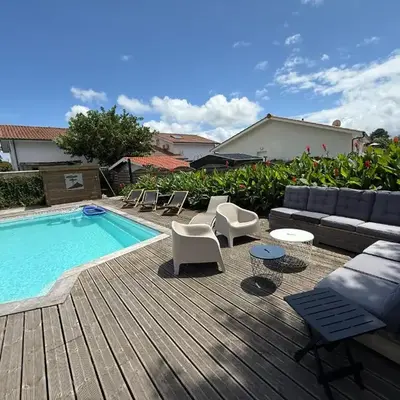 Biscarrosse: Maison 5 chambres avec piscine privée - FR-1-521-258